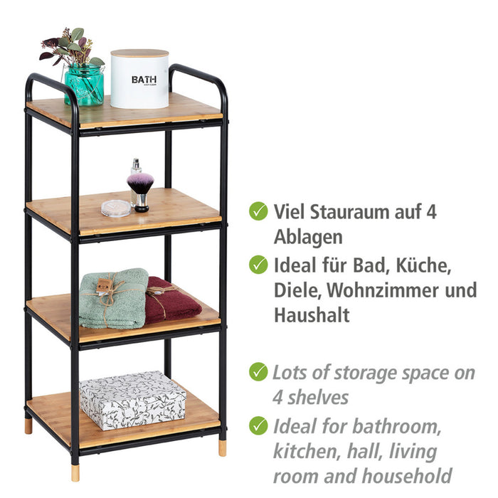 Regal Mod. Loft aus Bambus mit 4 Etagen