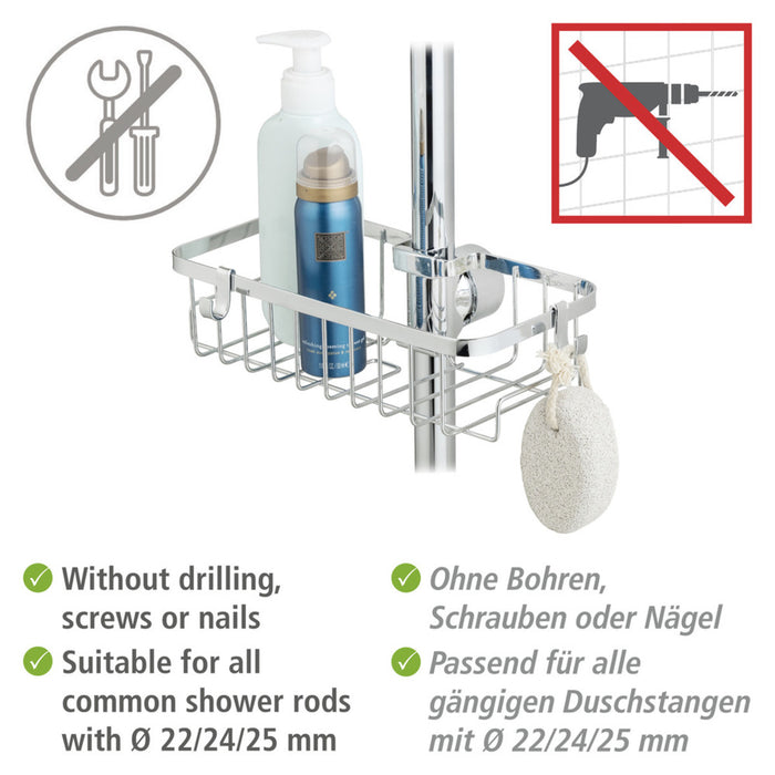 Duschstangencaddy Mod. Floresta Eckig