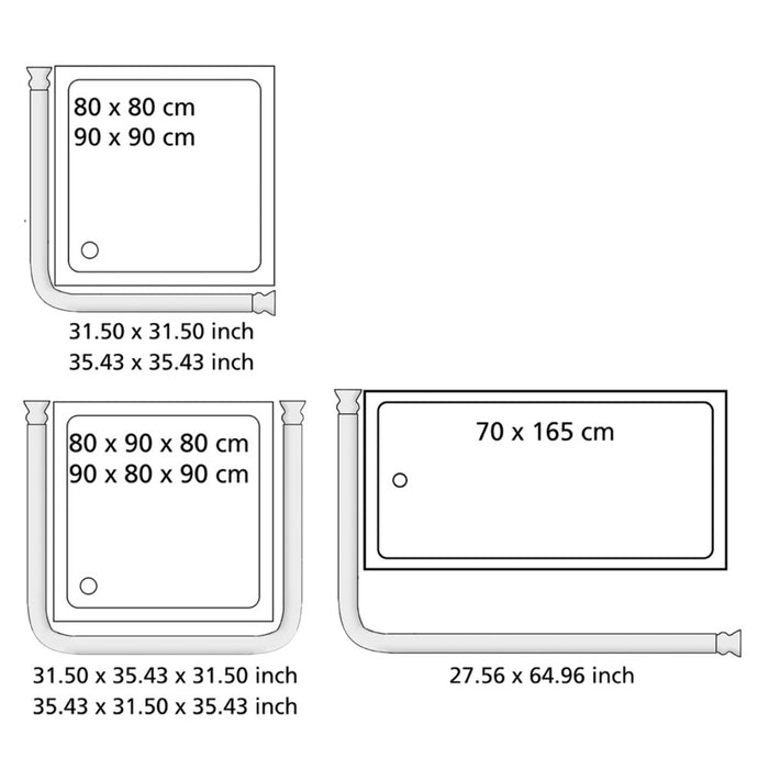 Winkelstange Universal Chrom