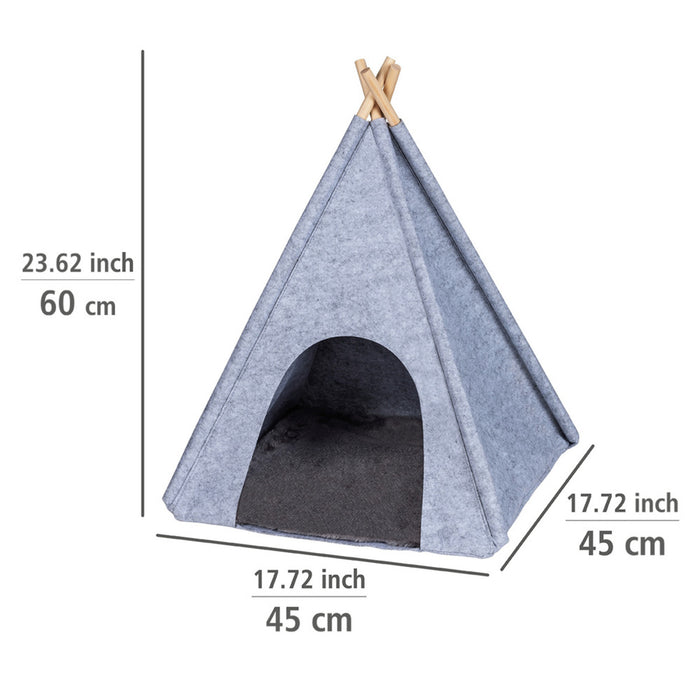 Filz-Tierbett Mod. Tipi Hellgrau