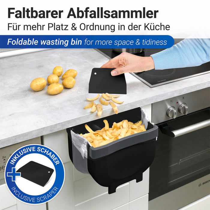 Tür-Abfalleimer Mod. Fago 5 L Schwarz