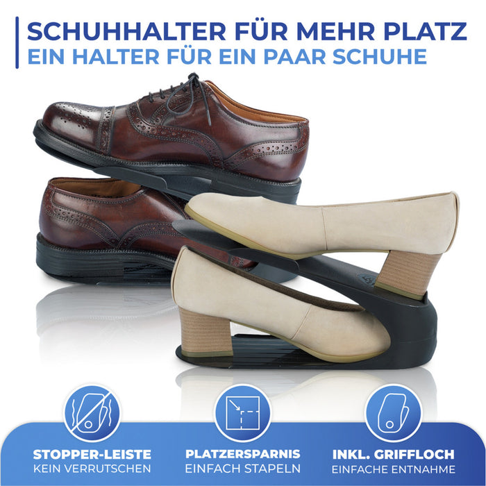 Schuhhalter Schwarz 4er Set