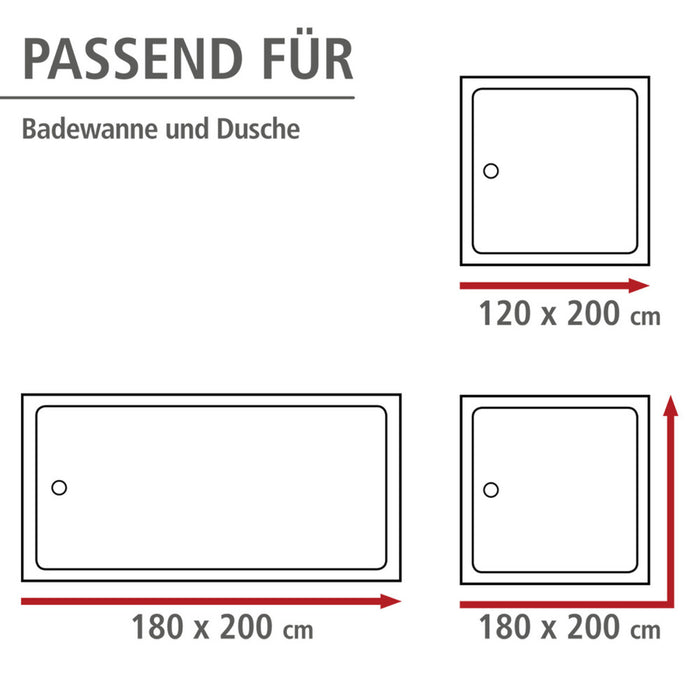 Anti-Schimmel Duschvorhang Mr. Deer Flex