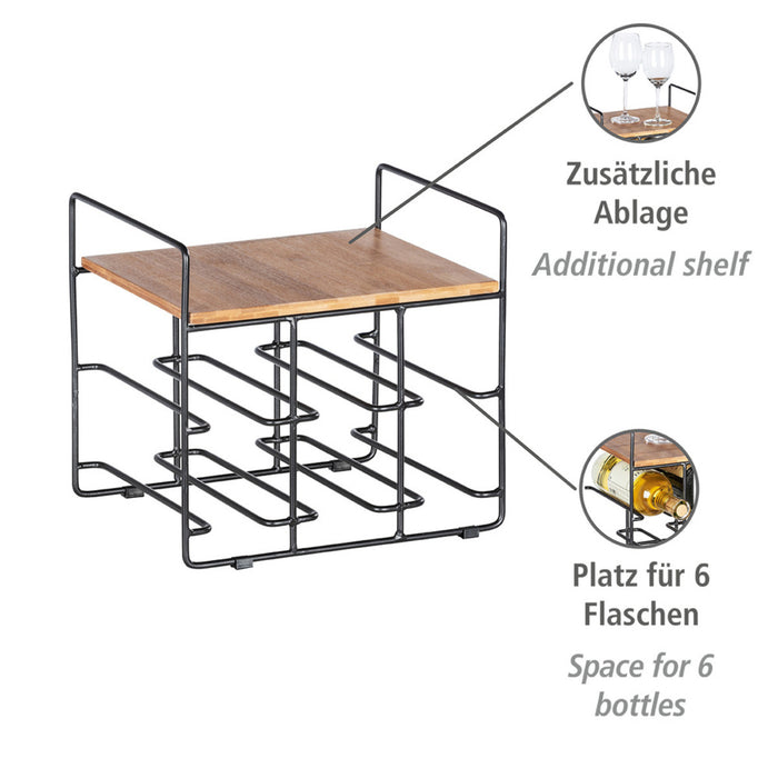 Weinregal Mod. Loft Bambus