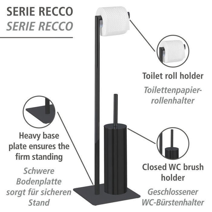 Stand WC-Garnitur Mod. Recco Schwarz