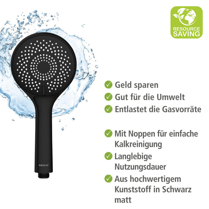 Brauseset Watersaving Schwarz