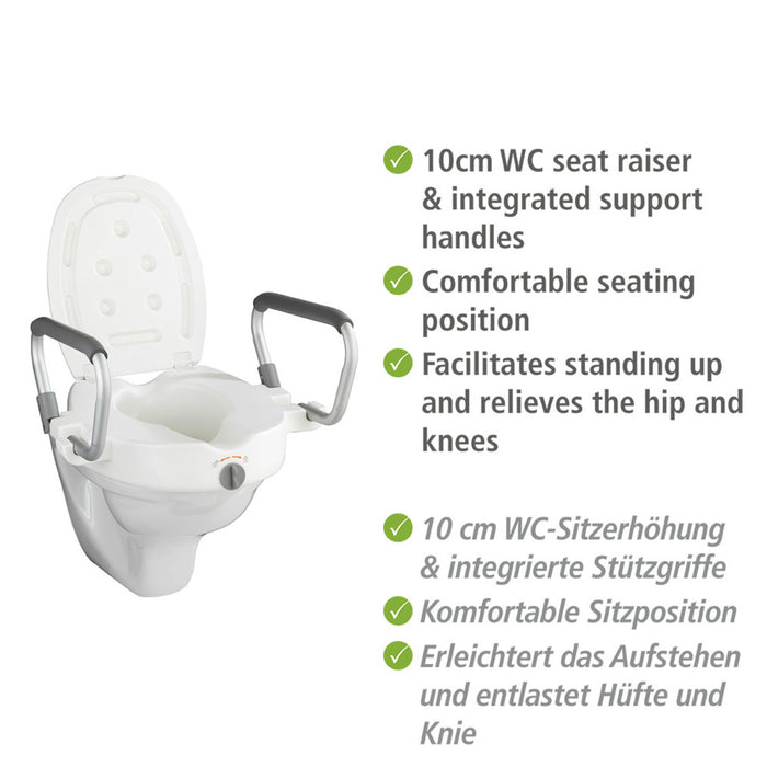 WC-Sitz Erhöhung mit Stützgriffen Secura