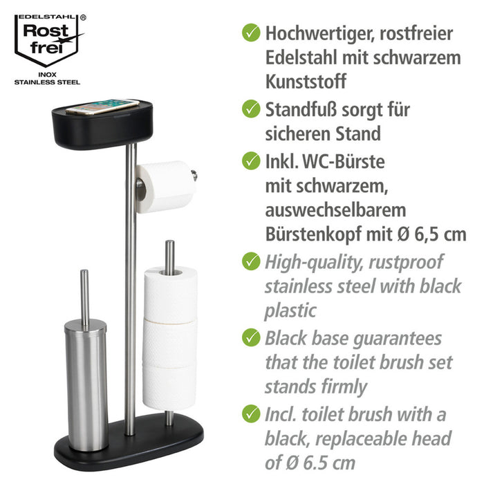 Stand WC-Garnitur mit Box Mod. Rivazza Schwarz