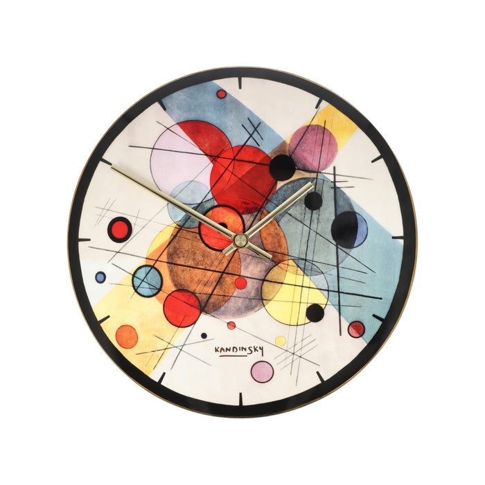 Wanduhr Wassily Kandinsky Kreise im Kreis