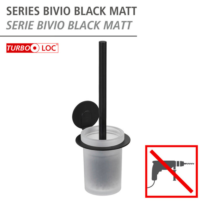 Turbo-Loc® WC-Garnitur Mod. Bivio Black matt