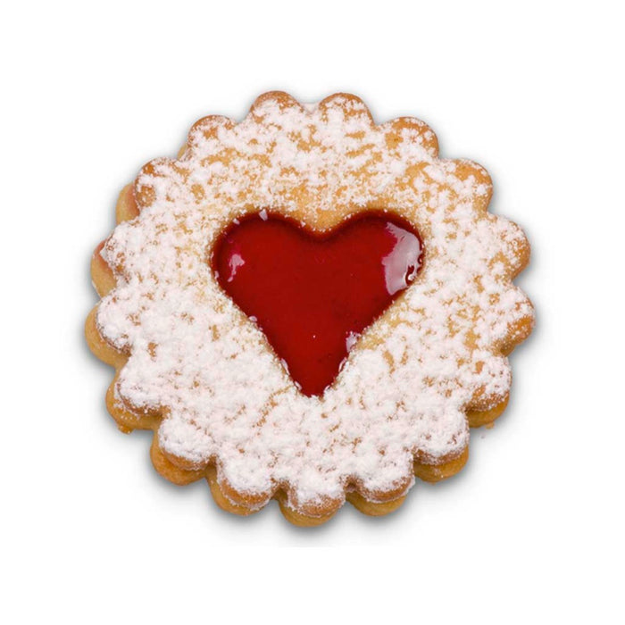 Linzer-Ausstecher mit Auswerfer Linzer Herz ø 4,8 cm nicht zerlegbar E