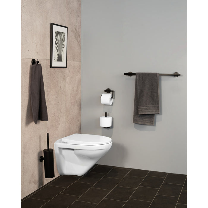 WC-Garnitur Mod. Bosio geschlossen Edelstahl Black matt