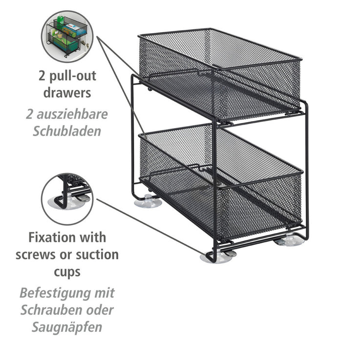 Schubladenregal Mod. Gioma Schwarz