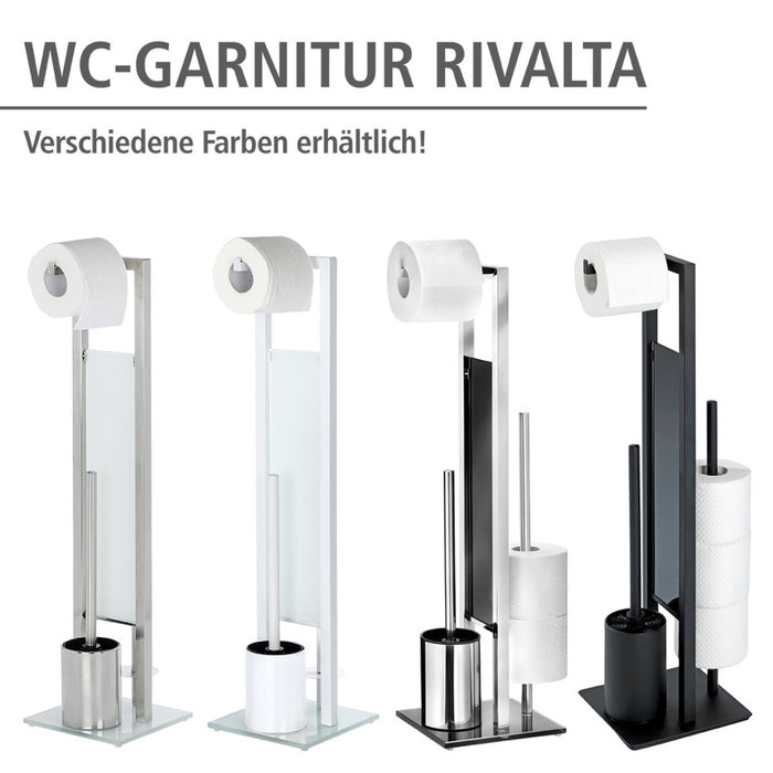 Stand WC-Garnitur Mod. Rivalta Schwarz matt