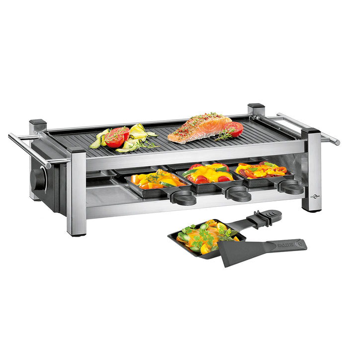 Raclette Taste8 Grillplatte wendbar 8 Pfännchen