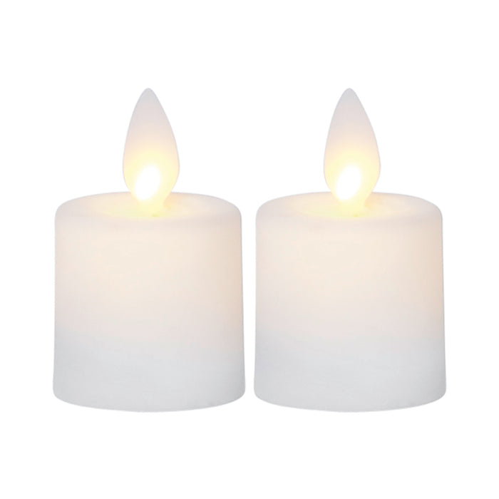 2 LED - für 4x6cm Lorey Haushaltswaren elfenbein Fachgeschäft Kerzen Twinkle